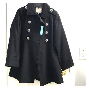 NWT girls pea coat